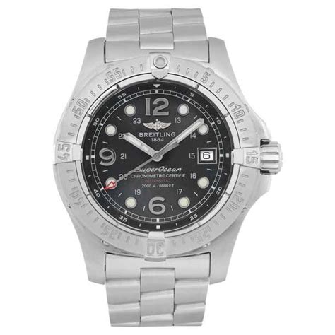 breitling superocean black steel|breitling superocean steelfish price.